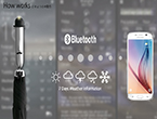 Chiếc ô dù cầm tay Bluetooth thông minh
